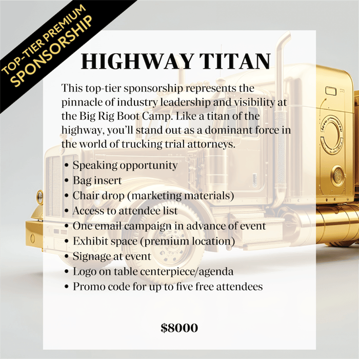 Top-Tier Premium Sponsorship: Highway Titan image